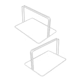 Homoyoyo 2 Stück Robuste Eisenteiler basen für Gefrierschrank und Kühlschrank Stabile Weiße Unterteilungen zur Effizienten Organisation und Aufteilung im Tiefkühlschrank Einfache Montage