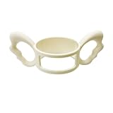 Personalisierte Babyflaschengriffe, weicher Silikon-Tragegriff, wiederverwendbares Babyflaschenetikett mit für die Kindertagesstätte Becher Mit Deckel (White, One Size)