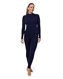 DANISH ENDURANCE Merino Thermounterwäsche Damen, Extreme Kälte, Winter & Skiunterwäsche Frauen, Dunkles Marineblau, M