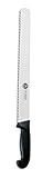 AUSONIA - 67476 KONDITORMESSER KONDITORSAGE KUCHENMESSER TORTENMESSER WELLENSCHLIFF MIT GEZAHNTER KLINGE AUS ROSTFREIEM 440ER EDELSTAHL 30 CM UND GRIFF AUS UNGIFTIGEM POLYPROPYLEN