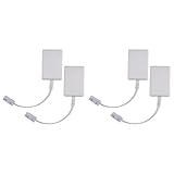 LOLPALONE BT Stecker EIN ADSL RJ11 Breitband Internet Mikrofilter Splitter 4 Pack, BT Stecker EIN BT und RJ11 Buchse für Netz Modem