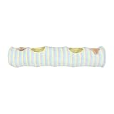 TOYANDONA Zusammenklappbarer Katzentunnel mit Plüschball Gestreifter Interaktiver Haustiertunnel für Drinnen Reißfestes Material Sensorisch Bereichernd Spiel und Versteckröhre für Katzen