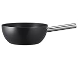 Spring Fondue Topf | Caquelon aus Aluminium-Guss | schwarz emailliert | Edelstahl Griff | antihaftbeschichtet | Fonduetopf induktionsgeeignet | für alle Fondue Arten