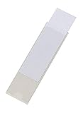 Durable Selbstklebetasche Pocketfix für Einsteckschilder, 100 x 30 mm, 10 Stück, transparent, 807319