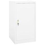 Xichuzi Sattelschrank, Werkstatteinrichtung, Metallschrank, Stahlschrank, Werkzeug Schrank, Aktenschrank, Werkzeugschränke, Büroschrank, Weiß 53x53x105 cm Stahl