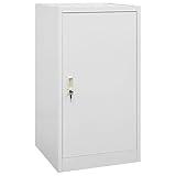 Xichuzi Sattelschrank, Werkstatteinrichtung, Metallschrank, Stahlschrank, Werkzeug Schrank, Aktenschrank, Werkzeugschränke, Büroschrank, Hellgrau 53x53x105 cm Stahl