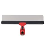 Edelstahl-Spachtelschneider, 35,6 cm, robust, rostfrei, Trockenbau-Klebebandschneider zum Auftragen von Glättungsputz, Klebefarbe, rutschfester, weicher Griff