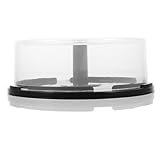 UKCOCO Leere Cd/dvd Aufbewahrungsbox aus Kunststoff für 25 Discs Transparente Disc Hülle mit Schwarzem Boden Tragbarer Dvd Organizer für Medien und Kleine Gegenstände