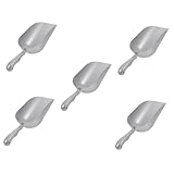 SOLUSTRE 5st Eisschaufel Essensschaufel Sahnehersteller Futterschaufel Schaufel Für Tiernahrung Popcornmaschine Food-scooper Eislutscher Trockene Tonne Schaufel Aluminiumlegierung Silver