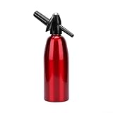 Besshepplo Tragbares Aluminium für Soda-Streaming-Maschine – kompakt und effizient für Soda-Wasserbereiter für hausgemachtes Sprudelwasser, perfekt für den Heimgebrauch (rot)