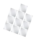 IMIKEYA 10 Stück Teiliges Selbstklebende Acryl-spiegelfolien Unzerbrechlich Sicher für Wanddeko DIY Projekte Küche Bad Schrank Türen Moderne Quadratische Spiegelplatten