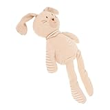 JOINPAYA Babypuppe aus Bio-Baumwolle plüschtier Beruhigungsspielzeug für Babys Stofftier babyspielzeug tierisches Hasenpuppe Tierpuppe Babydecke Beige