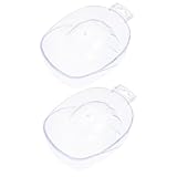 SOLUSTRE 2 Stück Transparente Maniküre Einweichschalen Nagelpflege Nägel Einweichen Nagellackentferner Schälchen für Nagelkunst Salon und Zuhause