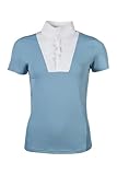 HKM Turniershirt -Virginia- Kurzarm Reitshirt Damen Funktions-Tuniershirt atmungsaktiv eisblau