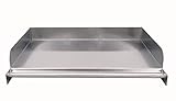Universal Edelstahl Grillpfanne Flat Top Platte 100% Edelstahl leicht zu reinigen (mittel)