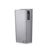Händetrockner, Premium kommerzieller vertikaler Händetrockner mit HEPA-Filter, automatischer Hochschwindigkeits-Händetrockner for Toiletten- und Badezimmer im Einkaufszentrum(Silver)