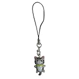 JSGHGDF Handy-Anhänger, Tier, Katze, Handyband, Schlüsselband für Damen, Mädchen, Tasche, Rucksack, Ornament, Autoschlüssel, Schmuck, 5, M
