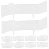 Kisangel 100 Stück Teiliges Deckenlampen Clips aus Langlebigem Kunststoff Transparente Rotierende Lampenschirm Befestigungen Einfach zu Montierende Halterungen für LED Deckenleuchten