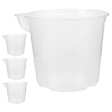 POPETPOP 4er Set Selbstbewässernder Blumenpot Mit Wasserspeicher Transparente Pflanzschale Für Orchideen Selbstbewässerungstopf Blumentopf Mit Wasserreservoir