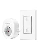 DEWENWILS Funksteckdose, Funksteckdosen mit Fernbedienung, 16A 3680W, Funkschalter Steckdose für Feiertagsdeko, 30M Reichweite Funk-wandschalter, Kein Kabel Erforderlich, Erweiterbar