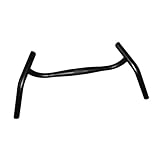 Oshhni Fahrradlenker, Rennradlenker aus Aluminiumlegierung, Mountainbike-Riser-Lenker, rutschfester, stoßdämpfender Außenwinkel-Lenker, ideal für MTB, Citybikes, Rennräder, 53 x 3.18 x 2.22 cm