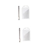 iplusmile 2 Sets Hand Bohrer Holzbearbeitung Modellierer Werkzeug Präzision Hand Bohrer Stahl Bohrer Silber
