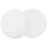 TOGEVAL 2 Stück Wiederverwendbare Rizinusöl Stilleinlagen aus Leichtmaterial Weiß Komfortable Brustwickel für Stillzeit und Entspannung