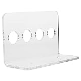 Hemobllo Acryl Scherenhalter Wandmontiert Friseur Scheren Organizer für Haarschneider Praktischer Aufbewahrungsplatz für Scheren und Kämme Transparentes Design für Salon