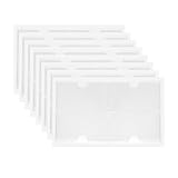 52 Etikettenhalter Selbstklebende Etikettenhalter,Transparent Visitenkartenhüllen Beschriftungsfenster Selbstklebende Visitenkartentaschen Selbstklebend Visitenkarten Taschen für Büro Zuhause,10x6cm