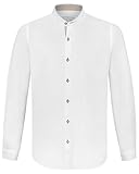 Stockerpoint Herren Raffa Trachtenhemd, Weiss grün, XL