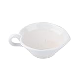 IGGLL 4,7 Zoll handgefertigte Gewürzmühle mit Mörser und Stößel, Knoblauchstampfer, Keramik-Mörser- und Stößel-Set Suribachi und Surikogi mit Ausguss und Griff