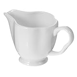 ELEOUTI Keramik Milchkanne mit Griff Klein für Kaffee Milch Sahne Barbedarf Multifunktional Spülmaschinenfest für Zuhause und Gastronomie