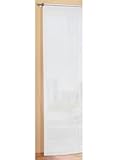 Gardinenbox Preisgünstiger Flächenvorhang Schiebegardine, transparent, unifarben, mit Zubehör, 245x60, Weiß, 85589