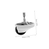 Housoutil 2 Stück Teiliges Ersatz Rollenrad für Mijia Saugroboter Drehbare Universalräder Robustes Material Einfache Montage Zubehör für Effiziente