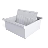 Karteitrog aus Kunststoff Karteikasten für 800 Karteikarten, DIN A5 quer