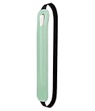 GBTUPOKW Elastische Stifthalterung, kompatibel mit Apple Pencil 1. und 2. Generation, vollständiger Schutz, PU-Leder, Hülle mit elastischem Band, für iPad Pro 12,9 Zoll Air 4. und andere Tablets, Grün