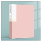 2 Stücke A4 Dateiordner Sichtbuch 30 Seiten Transparente Einlage Papier Dokument Organizer Tasche Büro Schulbedarf Schreibwaren(Pink)