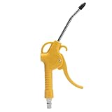 SilkRoadSupply Druckluftpistole ABS Edelstahl Messing Pneumatische Staubblaspistolen Gelb Kurzer Stil Kraftvolles Blasen für die Werkstattreinigung