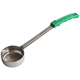 OFFSCH Flacher Saucenlöffel Saucenspatel Soßenportionierer Soße Suppenlöffel Küche Suppenlöffel Pizzasaucenkelle Küchenlöffel Schöpfkelle Zum Kochen Müslispender Edelstahl + Kunststoff