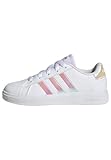 adidas Grand Court Lifestyle Lace Tennis Shoes Tennisschuhe, Cloud White/Iridescent/Cloud White, 40 EU