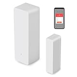 Wvoillty WiFi-Türsensor, Intelligenter Drahtloser Fenster Türalarm, Kompatibel mit Alexa & Google Assistant, Echtzeit-Benachrichtigungen, Einfache Installation, Kein Hub Erforderlich