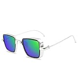2025 Vintage Steampunk Sonnenbrille Herren Retro Metall Brillen Sonnenbrille Schatten für Frauen Lunette de Soleil, 10, Einheitsgröße