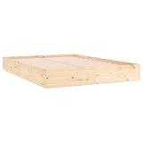 vidaXL Massivholzbett Bettgestell Lattenrost Doppelbett Bettrahmen Schlafzimmerbett Bett Holzbett Schlafzimmermöbel Kiefer 160x200cm