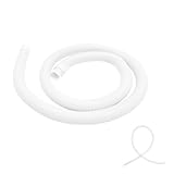 Generisch 2m Flexibler Waschmaschinen Ablaufschlauch mit Stahlklemme Kompatibel für Waschmaschine und Geschirrspüler Robuster Ersatzwasserschlauch mit Sicherungsring