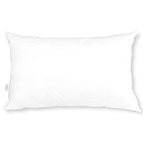 ComfortAce Classic gestepptes Federkissen, Luxuriöses 3-Lagen-Design mit 233T 100% Baumwoll-Daunen-Gewebe-Oberfläche, Weich & Stützend, 40x80 cm
