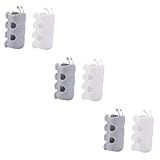 HOMSFOU 3 Sätze Duschhalterung Basis Schlauchständer Sauger Saugnapfbecher Duschhalter Halter Für Duschkopf Saug-brausehalter Zubehör Duschkopfbasis Nein Weiches Gummi Weiß 10 Stück * 3
