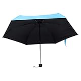 Healvian Mini Taschenschirm Sonnenschirm Flacher Reiseschirm Kompakter Hochzeits Taschenschirm Manueller Regenschirm Mini Kompaktschirm Für Die Handtasche