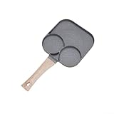 Magnetisierter Boden, Antihaft-Pfanne, 3 Tassen, Omelett-Pfanne, perfekt für schnelles Frühstück auf jedem Herd (grau)