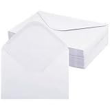 80 Stück Briefumschläge, 12,5 x 17,5cm Umschläge Ohne Fenster Spitzklappe Nassklebung Briefumschlag Kuvert für Grußkarten Hochzeit Einladung Geburtstagskarten Briefkuvert
