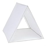 Homeponnew Kinder-Indoor-Tipi-Zelt, tragbares Zeichenspielplatz, faltbares Polyester-Tuch-Material, Spielhaus mit verstärktem Rahmen, Kunstecke für Kinder, 115 x 115 x 115 cm